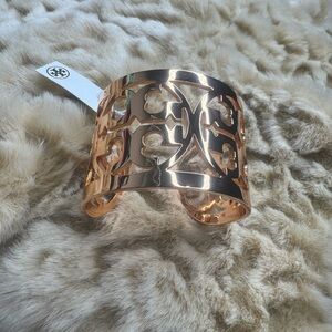 Tory Burch Wife Elegant Rose Gold Cuff Bracelet